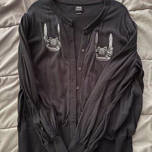 Torrid Black HAUNTED MANSION GARGOYLE Cardigan * RARE*